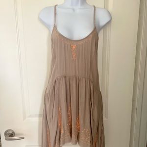 Free People taupe dress